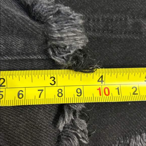 NWT Good American Good Curve Denim Shorts Women’s 12 Black High Rise Stretch - Picture 16 of 16